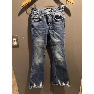 Girls Flying Monkey Youth Flare Jeans Size 8